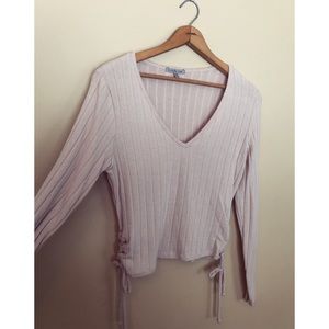 Charlotte Russe long sleeve crop top!